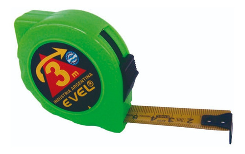 Imagen 1 de 5 de Cinta Metrica 3mts Evel 503 Retroblok 16mm