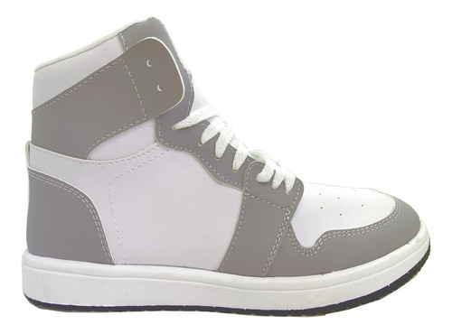 Imagen 7 de 9 de Zapatillas Botitas Cuero Pu, Urbanas, Informales