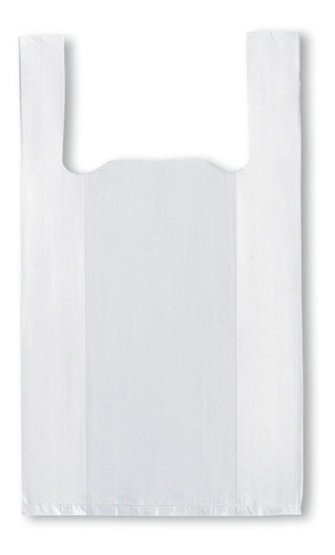 Imagen 2 de 3 de Bolsa Plásticas Camiseta De Asa Transparente 15 Kg X 1000