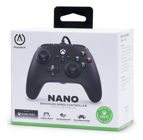 Power A Nano Control Alambrico Para  Xbox Y Pc