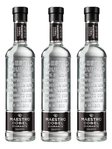 Tequila Maestro Dobel Diamante 700 Ml 3 Pack 3 Piezas