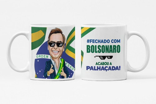 Caneca Do Bolsonaro - #fechado Com Bolsonaro