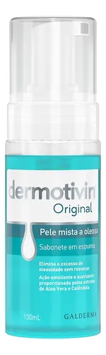 Espuma De Limpeza Facial Dermotivin Original 130mL