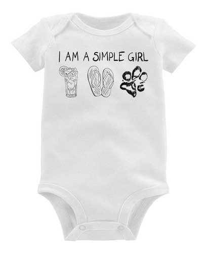 Body Bebê I Am A Simple Girl