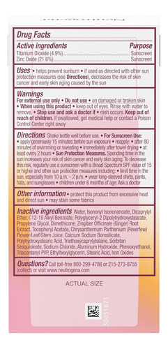 Neutrogena Mineral Invisible Daily 1.4 Oz 40 Ml Purescreen+