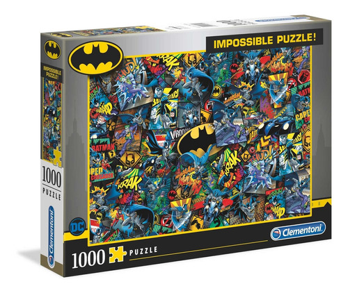 Rompecabezas Batman Imposible 1000 Pz Clementoni Reto Joker