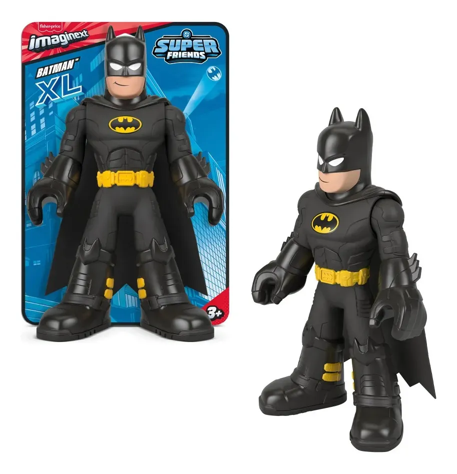 Boneco Batman Xl Dc Super Amigos Imaginext Mattel