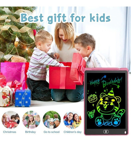 Lousa Digital Infantil Lcd Colorida 12 Polegadas Cor Azul