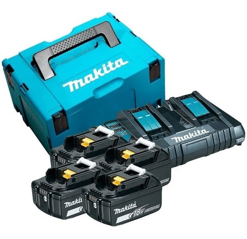 Cortador De Grama Makita Dlm380z 4 Baterias Carregador 220v