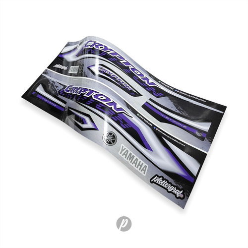 Imagen 4 de 8 de Stickers Calcos Yamaha Crypton / Kit Completo / Plottergraf