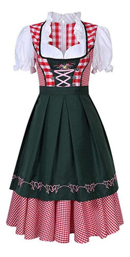 Disfraz De Mujer De Estilo Dirndl Alemán Para Mujer Para Mul