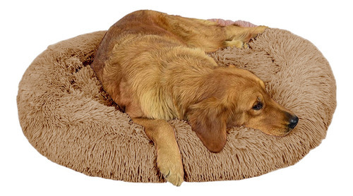 Cama Tipo Dona Antiestres Para Perros Raza Xgrande / Gigante Color Moka