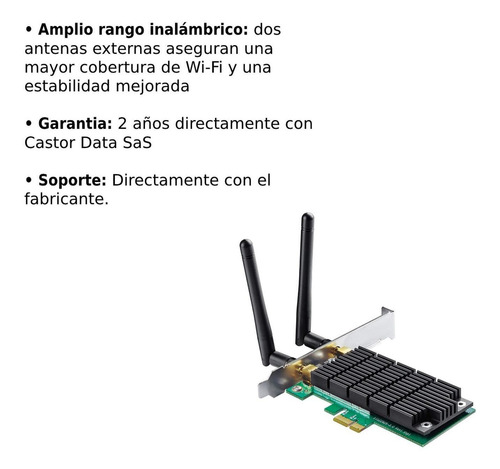 Imagen 6 de 10 de Adaptador Inalambrico Pci Express Banda Dual Tp-link Archer