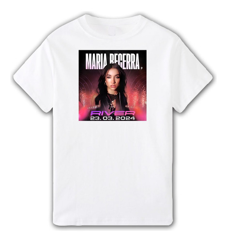 Remera Maria Becerra River Argent.- Aesthetic Unisex Musica 