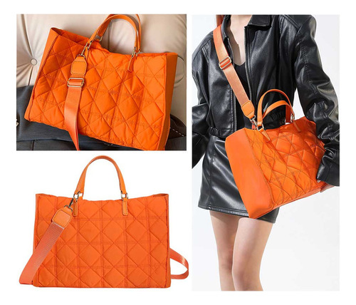 . Bolso De Mano Acolchado For Mujer, Bandolera Informal