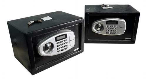 Caja Fuerte Pequeña Hotelera Oficina Combinacion + Llave Negro (Usado)