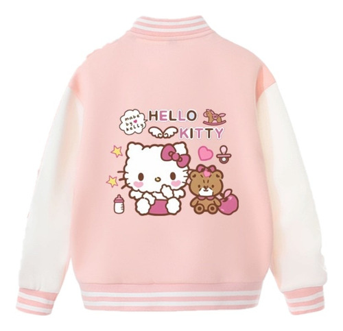 Chamarra De Béisbol Con Estampado Digital De Hello Kitty Cat