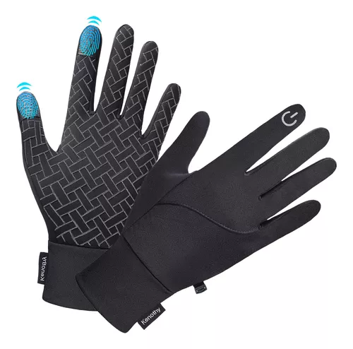 Guantes térmicos de pantalla táctil, guantes cálidos de invierno para  hombre, unisex, antideslizantes, resistentes al viento, resistentes al  agua