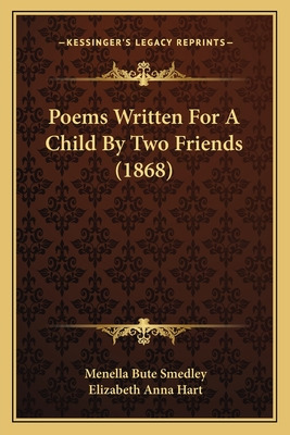 Libro Poems Written For A Child By Two Friends (1868) - S...