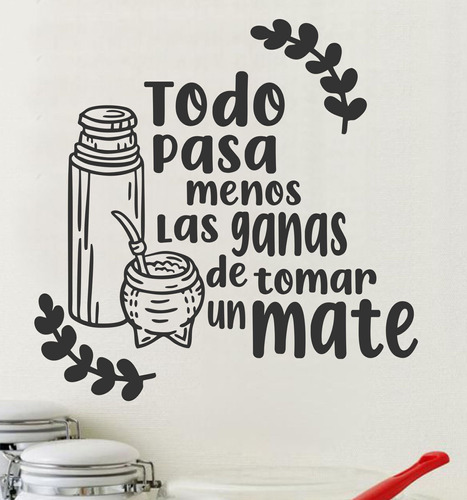 Vinilos Decorativos Para La Cocina Mate Frase Motivadora