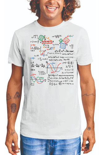 Camiseta Ecuaciones Unisex, Matemáticas, Sublimado Math8