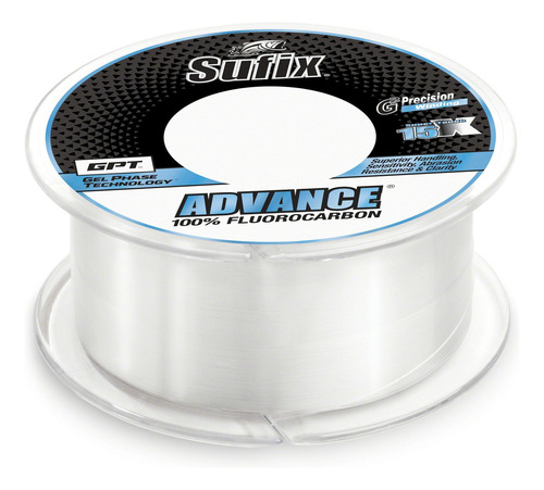 Sufix 679-012c Advance Línea De Fluorocarbono De 12 Libras P