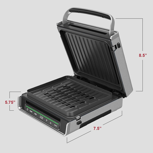 Parrilla George Foreman Familiar (4-6 Porciones)grd6090b Plateado