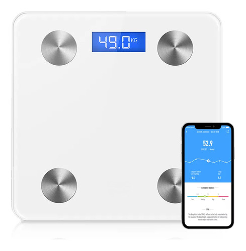 Balanza Digital Smart C/bluetooth App Seguimiento Peso Salud