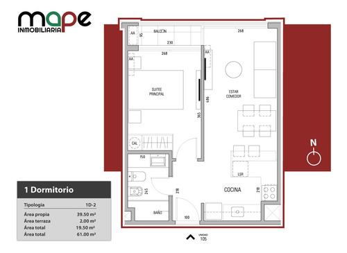 Imagen 10 de 10 de Apartamento De 1 Dormitorios En Venta, Pocitos Nuevo 41.5m2