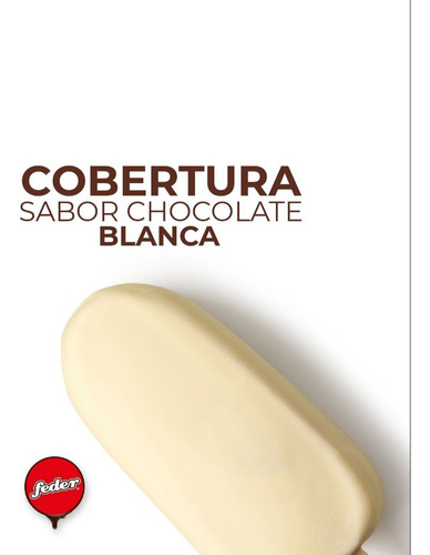 1 Kg Cobertura De Chocolate Blanco Feder Excelente Sabor