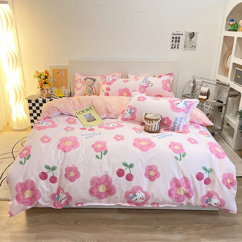 Juego De Cama Para Cama Individual, Acogedora Colcha De Micr