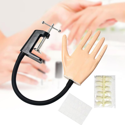 Mão De Prática Com Suporte, Mão Falsa, Ferramenta De Nail