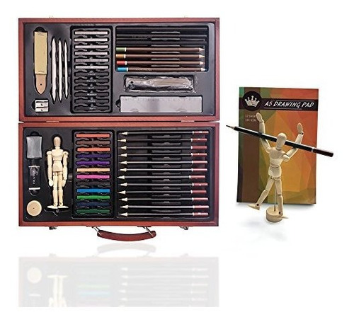 Imagen 4 de 7 de Set De Dibujo Y Dibujo Profesional Para Kit De Arte Lápices