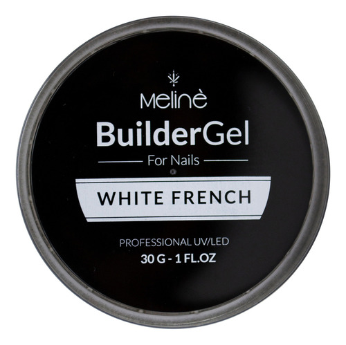 Meline Builder Gel Construccion Uñas Led White French 30gr