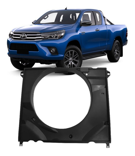 Defletor Radiador Toyota Hilux Srx 2016 2017 2018 19 Diesel