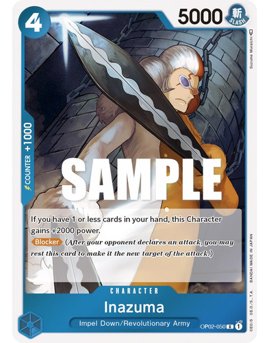 Inazuma Carta One Piece Tcg Original+10 Cartas