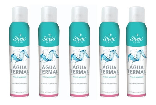 5 Pack Agua Termal Shelo