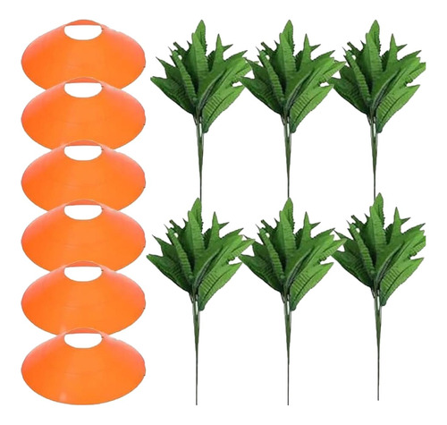6 Piezas De Estacas Decorativas De Zanahoria Para Jardín,
