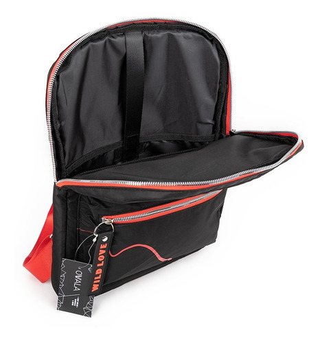 Imagen 3 de 5 de Mochila Porta Notebook Las Oreiro Original Mujer Bolsillo