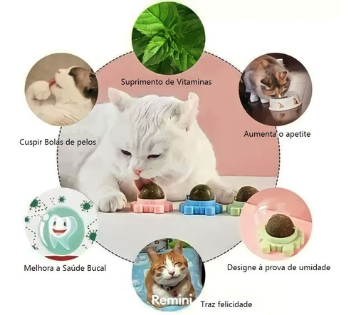 Bola de pelota Catnip Cat Herb Ball Lambe, interactiva, color azul cangrejo
