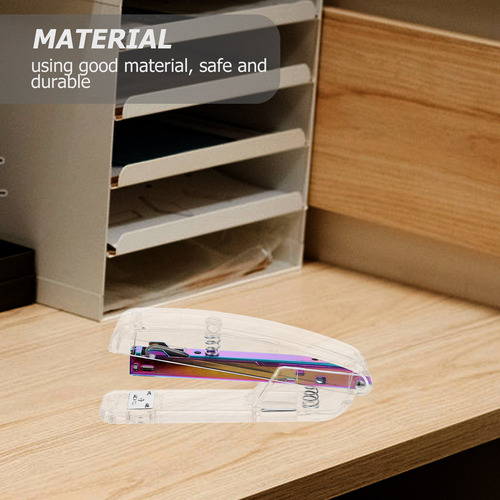 Grapadora De Plástico Transparente Para El Hogar, La Oficina