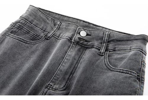 Jeans De Cintura Alta Para Mujer Vaqueros Ajustados