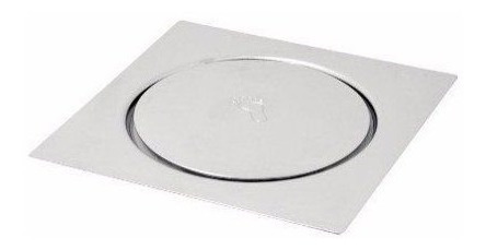 Ralo Inteligente Click Para Banheiro 15x15 Cm Inox
