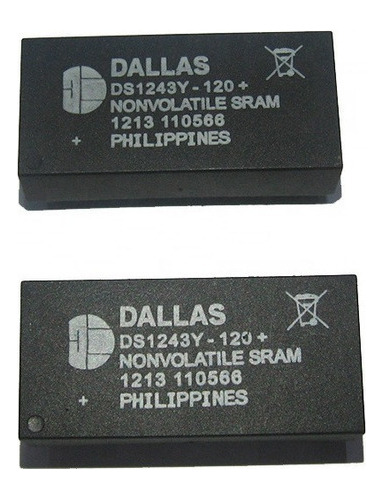 Circuito Integrado Dallas Ds1243y Memoria Ram Rtc Reloj Gb