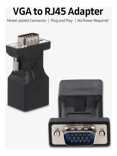 Adaptador Rj45 Cat5e, Adaptador De Puerto Ethernet, Adaptado