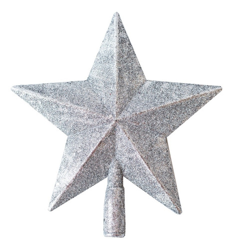 Estrella Puntal Dorado 20cm Para Arbol De Navidad 