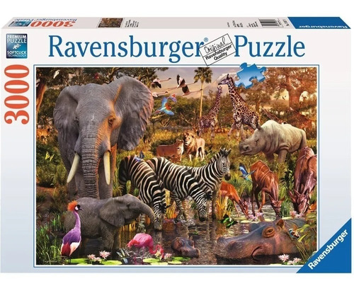 Rompecabezas Ravensburger 3000 Pzas Mundo Animal Africano