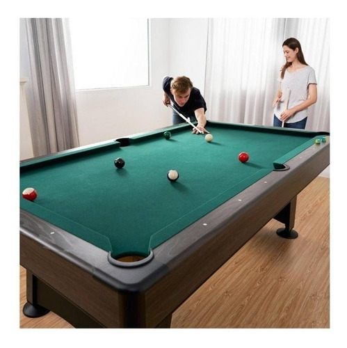 Imagen 1 de 5 de Mesa De Billar Barrington +estante +tacos +bolas Y Triangulo