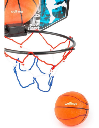 Imagen 10 de 10 de Aro De Basquet Infantil Juego Tablero Mini Pelota Juguete