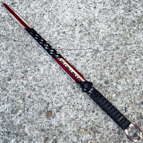 Espada Ninjato De 70 Cm De 2 Filo Con A Kunais Master